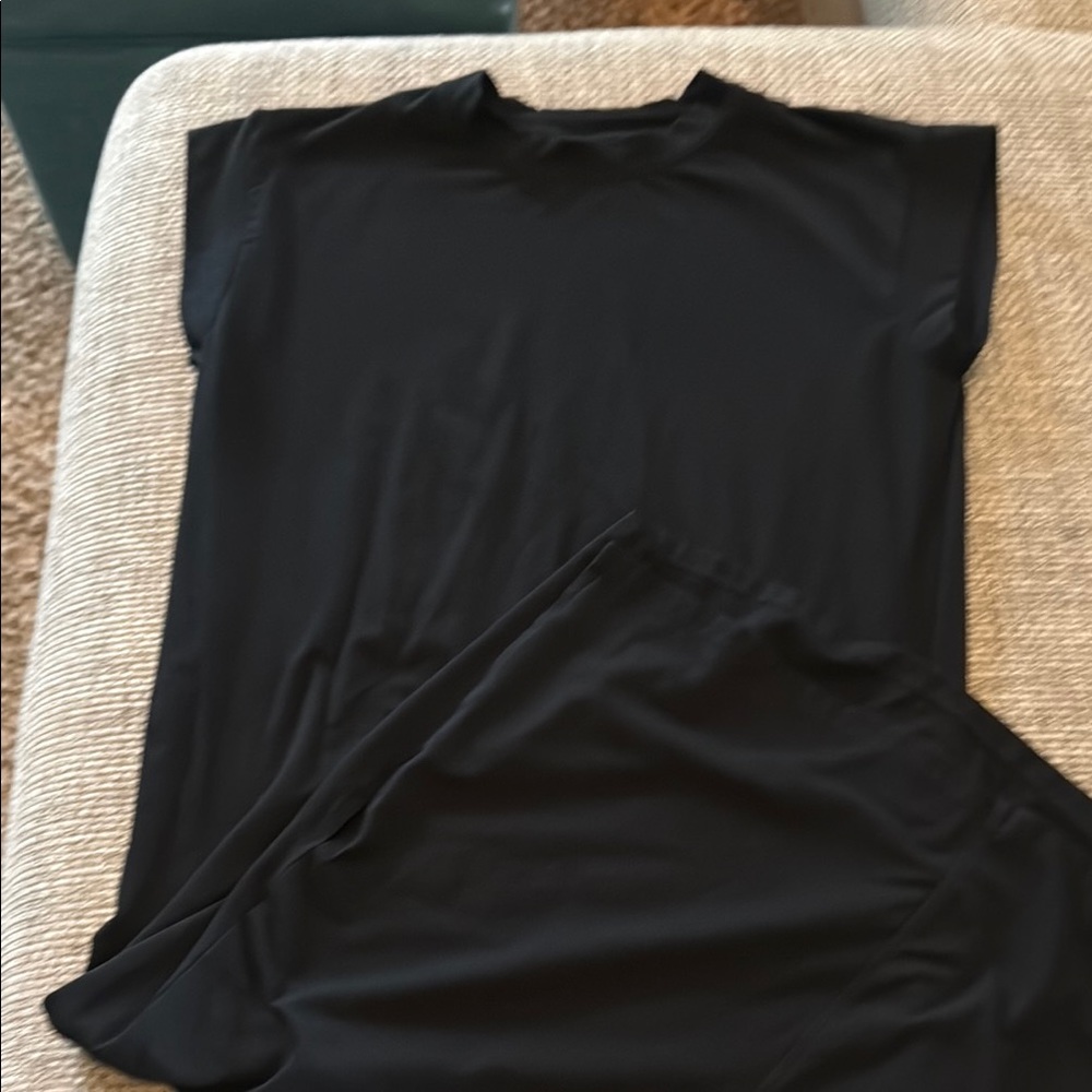 A New Day Black Muscle Tee mid dress